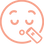 Emoji of smiley face drinking nektr can