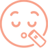 Emoji of smiley face drinking nektr can